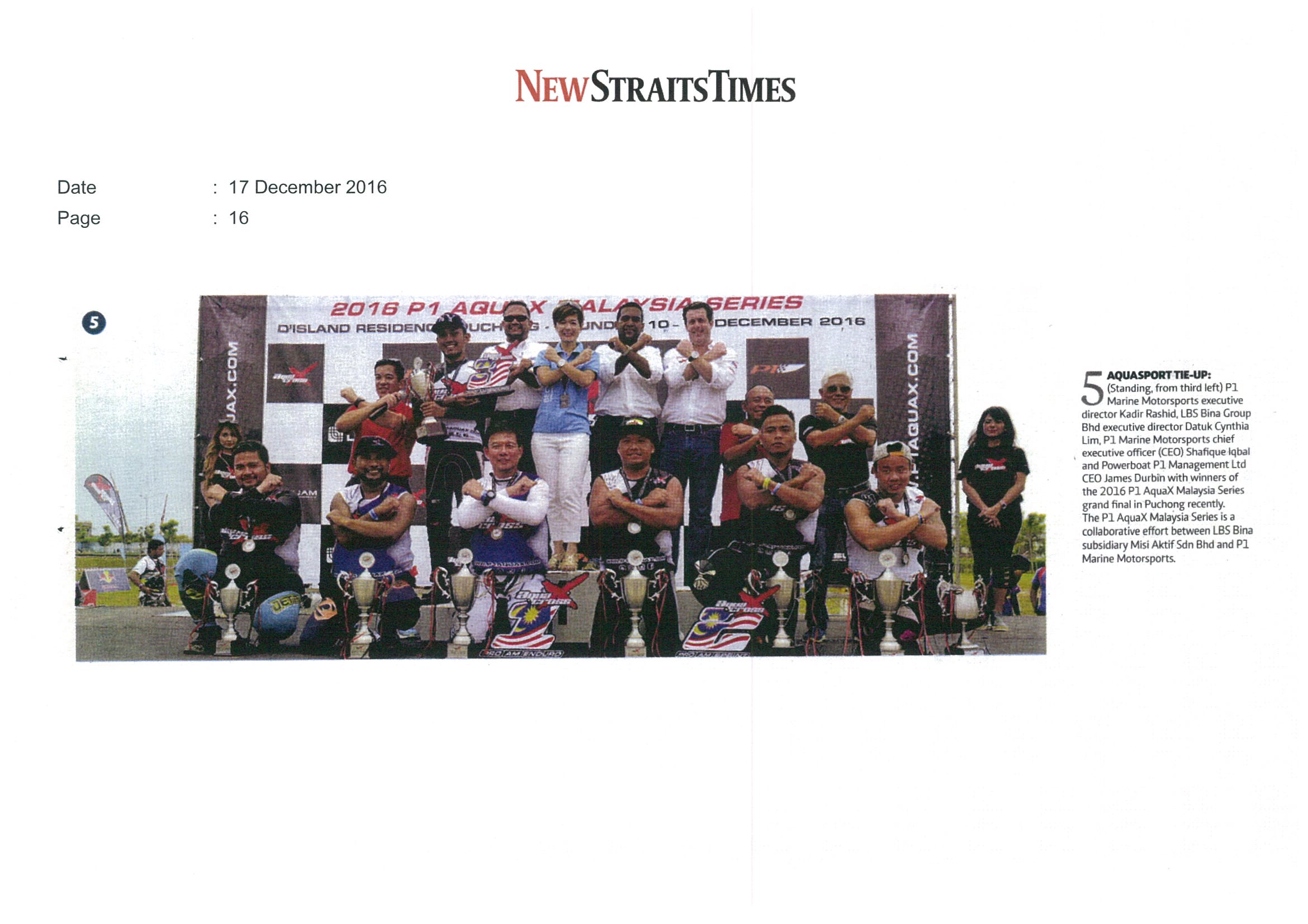 2016.12.17 New Straits Times – Aquasport tie up
