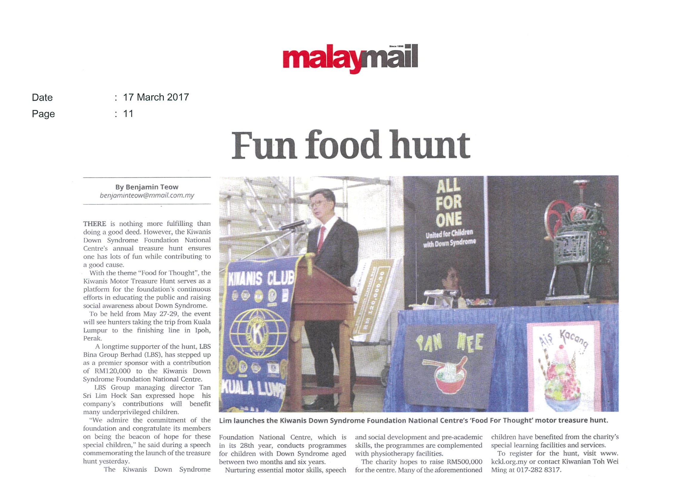 2017.03.17 The Malay Mail – Fun food hunt