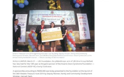 2019.03.21 Malay Mail – Down syndrome charity event gets a boost from LBS Bina