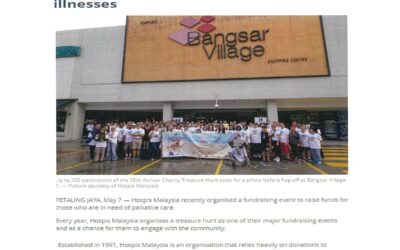 2019.05.07 Malay Mail Online – Hospis Malaysia holds treasure hunt to raise funds for those with life-limiting illnesses