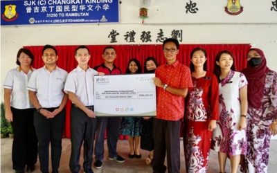 Donation to SJK(C) Taman Kinding, Tanjung Rambutan